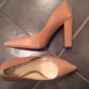 Jessica Simpson distressed pumps
